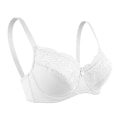 Miniatyrbilde 1 av 7: Queenral Fransk Justerbar Undertøy Liten Bryst Samle Tynn Spile Blonde Dame-BH White 40/90C