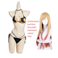 Pikkukuva 5 / 6: Marin Kitagawa My Dress Up Darling Cosplay -asu Seksikäs uimapuku Bikinit Halloween-asu style3 One Size