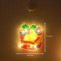 Miniatyrbilde 7 av 11: LED Julelyskaster med Sugekopp, Julenisse Snømann Form Vindusdekorasjon Hengende Lampe Juledekorasjonslys Snowman [small]]