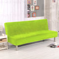 Miniatyrbillede 9 af 11: Plys stof Foldbar Armløs Sovesofa Betræk Foldbart sædebetræk Tykkere betræk Bænk Sofabeskyttelse Elastisk Futon Betræk vinter Wine S Size