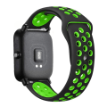 Miniatyrbild 8 av 11: 20mm/22mm Silikonarmband för Amazfit GTS/2/2e/GTS2 Mini/GTR 42mm/47mm/GTR2/2e/stratos 2/3 Sportklocka Armband Amazfit bip armband bule-white 20mm watch band