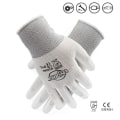 Miniatyrbillede 7 af 7: 12 Par CE-certificerede Sorte Polyester PU Arbejdssikkerhedshandsker Mekaniker Arbejdshandsker Til Havearbejde Arbejdsbeskyttelseshandsker EN388 N10556 L