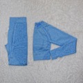 Miniatyrbild 1 av 11: Yoga Set Träningskläder Sportset Gymkläder Träningsoverall Högmidjade Leggings För Kvinnor Blue set M