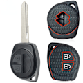 Pikkukuva 1 / 3: Silikoninen auton avaimenperäkotelo Suzuki Swift Sx4 Vitara -lisävarusteille 2022 Liana Jimny Alto Spresso Ciaz Window Celerio 2021 2023 1PC black