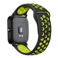 Miniatyrbilde 1 av 11: 20mm/22mm silikonrem for Amazfit GTS/2/2e/GTS2 Mini/GTR 42mm/47mm/GTR2/2e/stratos 2/3 Sport Watch Bracelet Amazfit bip reim black-yellow Amazfit GTR 2-2e