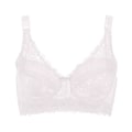 Miniatyrbilde 3 av 6: Dame Broderi BH Anti-sag Samlet BH Bøyle Pustende Justerbar BH Push-up BH Større Størrelse 80B-105D Blue 40/90
