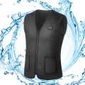 Miniatyrbillede 4 af 5: 16 Område Varmevest Mænd/Kvinder Casual V-hals USB Opvarmet Vest Smart Temperaturkontrol Varmejakke Bomuldsfrakke Vinter Jagt 16 areas XL