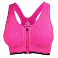 Pikkukuva 8 / 11: Joogaliivit Naisille Iskunkestävät Kuntosalipaita Urheiluliivit Vetoketjullinen Iso Nainen Push Up Rintaliivit Urheiluvaatteet Rose Red XXXXXL