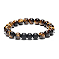 Miniatyrbilde 7 av 9: Naturstein 7 chakra energi Buddha perlearmbånd tigerøye stein Lapis Perlet livets tre Anheng fargerikt armbånd for kvinner Lava Stone