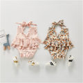 Miniatyrbillede 2 af 7: Småbørn Baby Piger Badetøj Dejlig Sommer Blomster-/Citronprint Tanktoppe + Shorts Badedragt Børn Sød 2-delt Badedragt Auburn 6-9 Months