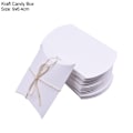 Miniatyrbillede 7 af 11: 10/20/30 stk. Pudeformet Slikæske Kraftpapir Julegave Emballageæsker Slikposer Bryllupsgaver Fødselsdagsfest Dekorationer Style9-gold 30pcs