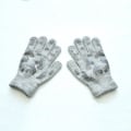 Pikkukuva 1 / 8: Warmom Lasten Talvi Lämpimät Neulotut Käsineet Lasten Käsineet Poika Tyttö Ulkoilu Liukumattomat Camouflage PVC Offset Käsineet 5-11V Gray