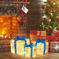 Miniatyrbillede 3 af 11: Julelysende Dekoration Gaveæske Ornament Med Sløjfe Julebelysning Æske Udendørs Belysning Julefest Bordpynt 19cm-Blue
bowknot