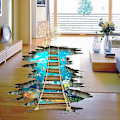 Miniatyrbilde 2 av 5: 3D Gulv Klistremerker for Stue, Kjøpesenter, Fornøyelsespark