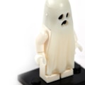 Pikkukuva 3 / 6: 2 kpl/setti Kauhu Halloween-sarjan rakennuspalikat Valoisa hymyilevä &amp; itkevä aavemalli Toimintahahmot Pienet palikat Lelut lapsille Default Title