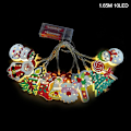 Miniatyrbild 11 av 11: 165cm Juldekoration LED Ljus Ornament Plast Jultomte Julgran Snögubbe Ljusslinga Självlysande Juldekoration Xmas Tree LED