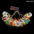 Miniatyrbillede 11 af 11: 165 cm Juledekoration LED Lys Ornament Plastik Julemand Juletræ Snemand Lys Guirlande Selvlysende Julepynt Santa LED A