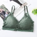 Miniatyrbillede 4 af 4: Dame Mode Blonde Blomst Ryg Stretch BH Sømløs Push-up BH Uden Stålring Saml Tynd BH Red L