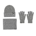 Miniatyrbild 8 av 11: Varm Ullmössa Halsduk Handskar Tredelat Set Vindtät Stickad Mössa Tredelat Set Khaki three-piece set
