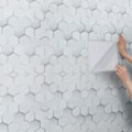 Miniatyrbild 1 av 4: 3D Modern Hexagonal PVC Självhäftande Tapet Heminredning, 10m