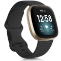 Pikkukuva 4 / 11: Kellon ranneke Fitbit Versa 3 -rannekkeelle Silikoninen ranneke Vaihto Fitbit Sense -rannekkeelle Correa-lisävarusteet Ruusukulta Hopea red size L for Versa3