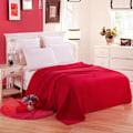 Miniatyrbillede 2 af 11: Blødt Varmt Koral Fleece Tæppe Vinterlagen Sengetæppe Sofa Overkast 230Gsm 8 Størrelser Let Tyndt Maskinvask Flanel Tæpper Wine red 180x200cm
