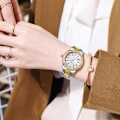 Miniatyrbillede 4 af 4: Dame Diamant Quartz Ur Japansk Urværk Dameur CH3604