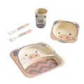 Miniatyrbild 1 av 8: Baby Servis Matservis Set Tecknad Äta Servis Småbarn Matningsfat Tallrik Barn Träningsskål Sked Mugg Gaffel Bear