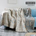 Miniatyrbilde 3 av 7: Bohemia Boho Bomullspledd for Sofa Sofatrekk Helårs Dekorativt Støvhåndkle Sengeteppe Kontor Bil Seng blue bird 59x78inch(150x200cm)