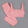 Miniatyrbild 10 av 11: Yoga Set Träningskläder För Kvinnor Fitness Kläder Långärmad Yoga Dräkt BraPants Black M