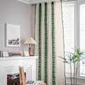 Miniatyrbillede 7 af 9: Amerikansk hæklet gitter patchwork gardin tryk solskærm perforeret frit stue soveværelse køkken krog vinduesgardin Hook W150CMxH280CM 1PC