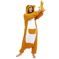 Miniatyrbild 3 av 3: Vuxen Dam Pyjamas Polar Fleece Sovkläder Pyjamas Djur Känguru Barn Pijama Onesie Hemmakläder Vinter Party Söta Pyjamas adult M(Height 161-164CM)