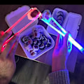 Miniatyrbillede 4 af 5: LED Lysende Spisepinde - Koncert Glow Sticks grøn green