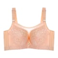 Miniatyrbild 1 av 4: Full Coverage BH för Kvinnor Plus Size Spets BH med Mesh E F Kupa Push Up Underkläder Beige 48E