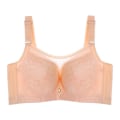 Miniatyrbillede 1 af 4: Full Coverage BH'er til Kvinder Plus Size Blonde BH med Mesh E F Skål Push Up Undertøj Beige 46E