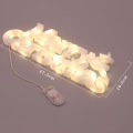 Miniatyrbillede 7 af 7: Juledekorationslys Rumindretning Udstillingsvindue Dekoration Led Farvet Lampe Ønske Kugler Is Strip Lys Kæde Listing six-piece Electronic Warm White
