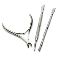 Pikkukuva 1 / 5: Ruostumattomasta teräksestä valmistetut jalkojen kynsileikkurit kynsinauhojen leikkuri kauneus kynsileikkurit kynsisakset manikyyri manikyyriväline Dead skin three-piece set Standard specifications