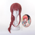 Miniatyrbillede 4 af 4: Makima Cosplay Paryk Anime Chainsaw Man Cosplay Lang Pink Flettet Syntetisk Hår Halloween Fest Rollespil Parykker Makima One Size