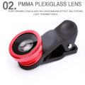 Miniatyrbilde 4 av 9: Fisheye vidvinkel makro akryl/glass linse 3i1 zoom fiskeøye linse for mobiltelefon ekstern kameralinse med telefonklips Silver