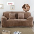 Miniatyrbillede 4 af 9: Vinter Tyk Plys Lænestol Sofa Betræk Retro Lænestol Sofa Betræk Varmt Blødt Sofa Overtræk Red M(90x140cm)
