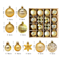 Miniatyrbild 1 av 11: Julgranskulor 42/44 st 6 cm Stora Julkulor Flerfärgade Kuldekorationer Julgransprydnader Set för Hemfest 42pcs C As picture