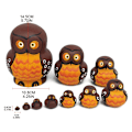 Miniatyrbild 5 av 11: Ryska Dockor i Trä Matryoshka Leksaker för Barn Jul Hem Rum Dekoration Halloween Önskningsgåva 1 SET9