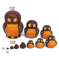 Miniatyrbillede 1 af 11: Russiske Nesting Dukker Træ Matryoshka Legetøj til Børn Jule Hjem Værelse Dekoration Halloween Ønske Gave 1 SET8