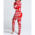 Pikkukuva 10 / 11: Joulu Pyjamat Yhteensopivat Perhe Pyjamat Muoti Pyjamat Naisille Napillinen Läppä Aikuisille Loungewear Uutuus Design Oloasut Kotivaatteet style 9 XL