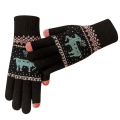 Miniatyrbilde 11 av 11: Dame Vinterhansker Varme Berøringsskjerm Svarte Pelshansker Fullfinger Votter Kjøre Vindtette Hansker Gants Femmale Guantes Light Tan-A One size