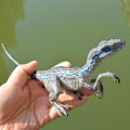 Miniatyrbild 5 av 7: Simuleringsdjurfigur för barn Realistisk Jurassic Dinosaurievärld Modell Leksak Raptor Födelsedagspresent För Pojkar Pedagogisk Red