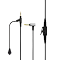 Miniatyrbillede 1 af 4: 3,5 mm Boom Mikrofon Volumen Kabel Til V-MODA Crossfade M-100 LP LP2 M-80 V-80 Til Gaming Headset Til Skype PS4 Xbox One Telefoner Black silver