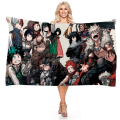 Miniatyrbild 9 av 9: My Hero Academia Strandhandduk Anime 3d Delikat Mikrofiber Badhandduk Utomhusfilt Vardagsrum Heminredning Simning Mode 9 75X150CM
