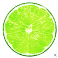 Pikkukuva 1 / 11: Rantapyyhe Donitsi Pyöreä Piknik-matto Muodikas Pizza Hampurilainen Hedelmä 150*150cm Mikrokuitu Seinävaate Kylpypyyhe Green Lemon