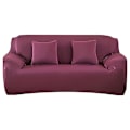 Miniatyrbild 5 av 11: Överdrag Enfärgat Sofföverdrag för Vardagsrum Elastiskt Hörnsofföverdrag Stolsöverdrag 1/2/3/4 Sits claret 1-seat 90-140cm